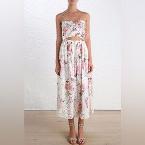 Zimmermann Eden embroidered tie dress in size 1 (US 4-6) NWOT